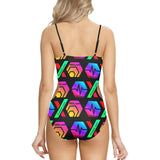 HPXdotCOM Black Women Cut Out Sides One Piece Swimsuit