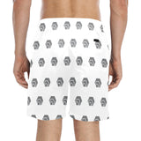 Hex Grey Men's Mid-Length Beach Shorts