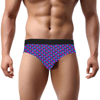 Pulses Small Black Men's Mid Rise Briefs