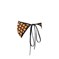 Shiba Inu Black Custom Bikini Swimsuit Bottom