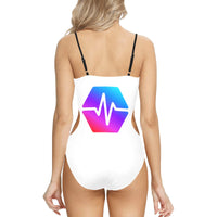 Pulse Logo Women Cut Out Sides One Piece Swimsuit