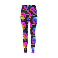 Hex Pulse TEXT Black Special Edition Women's Workout Leggings - Crypto Wearz