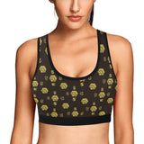 5555 Women's All Over Print Sports Bra