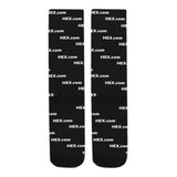 HEXdotcom White Sublimated Crew Socks (3 Packs)