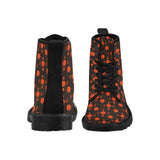 5555 Orange Men's Lace Up Canvas Boots