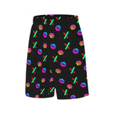 HPX Black All Over Print Basketball Shorts With Pockets