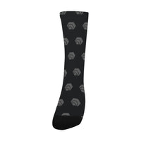 Hex Black & Grey Men's Custom Socks
