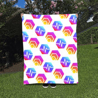 Hex Pulse Combo Custom Quilt 40"x50"