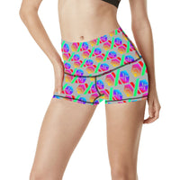 Hex PulseX Pulse Grey Women's All Over Print Yoga Shorts