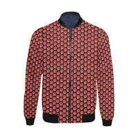 Hex Small Black Men's All Over Print Bomber Jacket