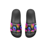 Hex Pulse TEXT Black Kid's Slide Sandals