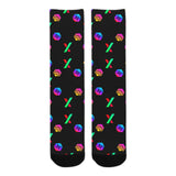 HPX Black Small Sublimated Crew Socks (3 Packs)