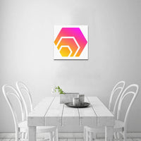 Hex Logo Canvas Print 12"x12"