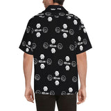 Hex Dot Com White Men's All Over Print Hawaiian Shirt