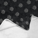 Hex Black & Grey Ultra-Soft Micro Fleece Blanket 60" x 80"