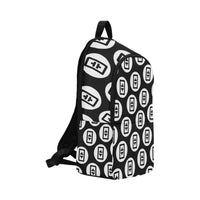 Thetas Black All-Over Print Unisex Casual Backpack