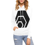 Hex Black Logo Women's All Over Print Hoodie