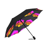 Hex Black Tapered Anti-UV Automatic Umbrella (Underside Printing)