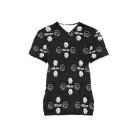 Hex Dot Com White Women's All Over Print Scrub