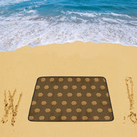 Hex Brown & Tan Beach Mats 78"x 60"