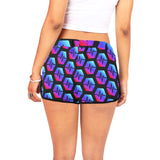 Pulse Black Women's All Over Print Casual Shorts