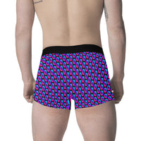 Pulses Small Black Men's All Over Print Boxer Briefs