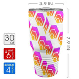 Hex Insulated Stainless Steel Tumbler (30oz ）