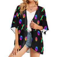 RH HPX White Women's Kimono Chiffon Cover Up