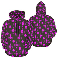 5555 Pink Women's All Over Print Hoodie