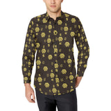 5555 Men's All Over Print Long Sleeve Dress Shirt (Without Pocket)