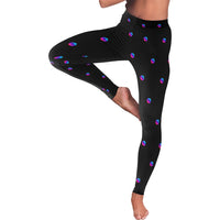Pulse Small Black All-Over Low Rise Leggings