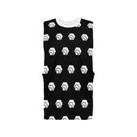 Hex White Black Men's Open Sides Workout Tank Top