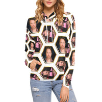 Richard Heart Faces Women's All Over Print Hoodie