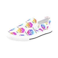 Hex Pulse TEXT Special Edition Slip-on Canvas Women's Shoes - Crypto Wearz