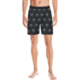 Hex Black & Grey Men's Mid-Length Pajama Shorts