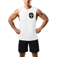 PulseChainDotCom Black Men's Open Sides Workout Tank Top