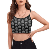 Future 3d BLK Women's Spaghetti Strap Crop Top