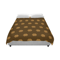 Hex Brown & Tan All-over-print Duvet Cover 86"x70"
