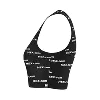 HEXdotcom White Women's Sports Bra