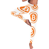 Bitcoin Orange All-Over Low Rise Leggings