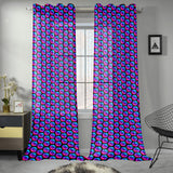 Pulses Small Black Gauze Curtain 28"x95" (Two Pieces)
