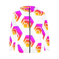 Hex Tapered Men's All Over Print Full Zip Hoodie