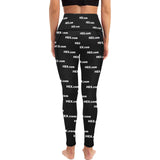 HEXdotcom White All Over Print High Waist Leggings with Pockets