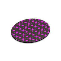 5555 Pink Round Mousepad
