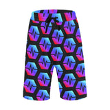 Pulse Black Men's All Over Print Casual Shorts