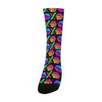 HPXdotCOM Black Men's Custom Socks