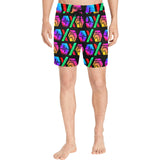 HPXdotCOM Black Men's Mid-Length Swim Shorts