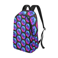 Pulse Black All-Over Print Unisex Casual Backpack