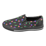 HPX Black Slip-on Canvas Women's Shoes