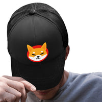 Shiba Inu Logo Black Unisex Baseball Cap